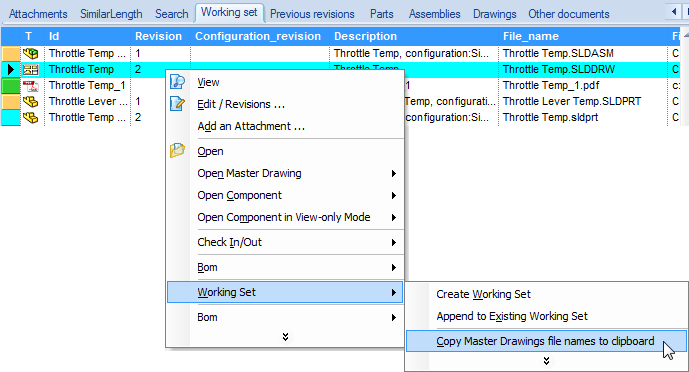 copy file names in clipboard