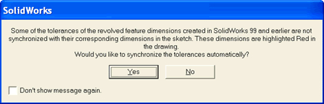 Example of notification