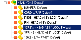 Selection in the DBWorks Tree