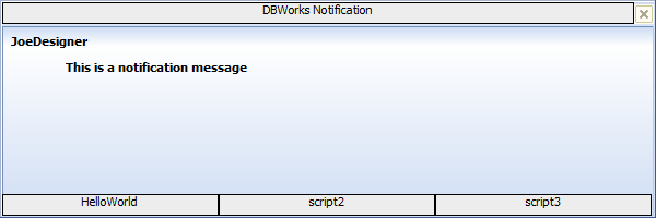 SendNotificationMessageToUser